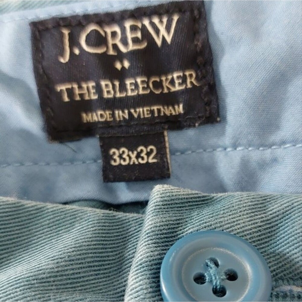 J. Crew The Bleecker Blue Chino Pants Men's Size 33X32 - Picture 11 of 12